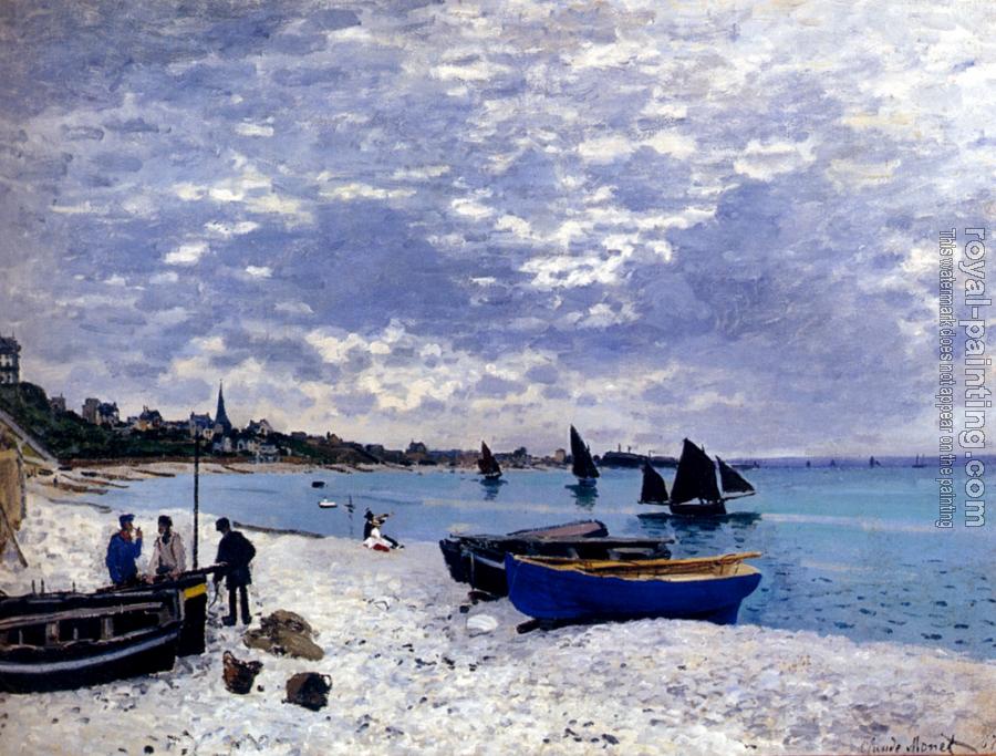 Claude Oscar Monet : The Beach At Sainte-Adresse Claude Oscar Monet : The Beach At Sainte-Adresse